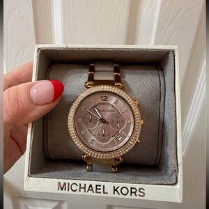 Women's Chronograph Parker Blush and Rose Gold-Tone Watch